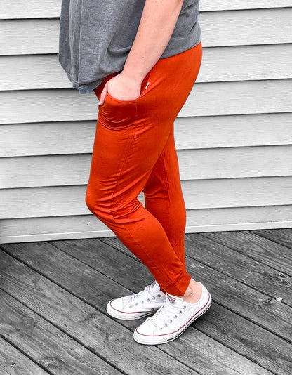 Burnt Orange Mama Joggers