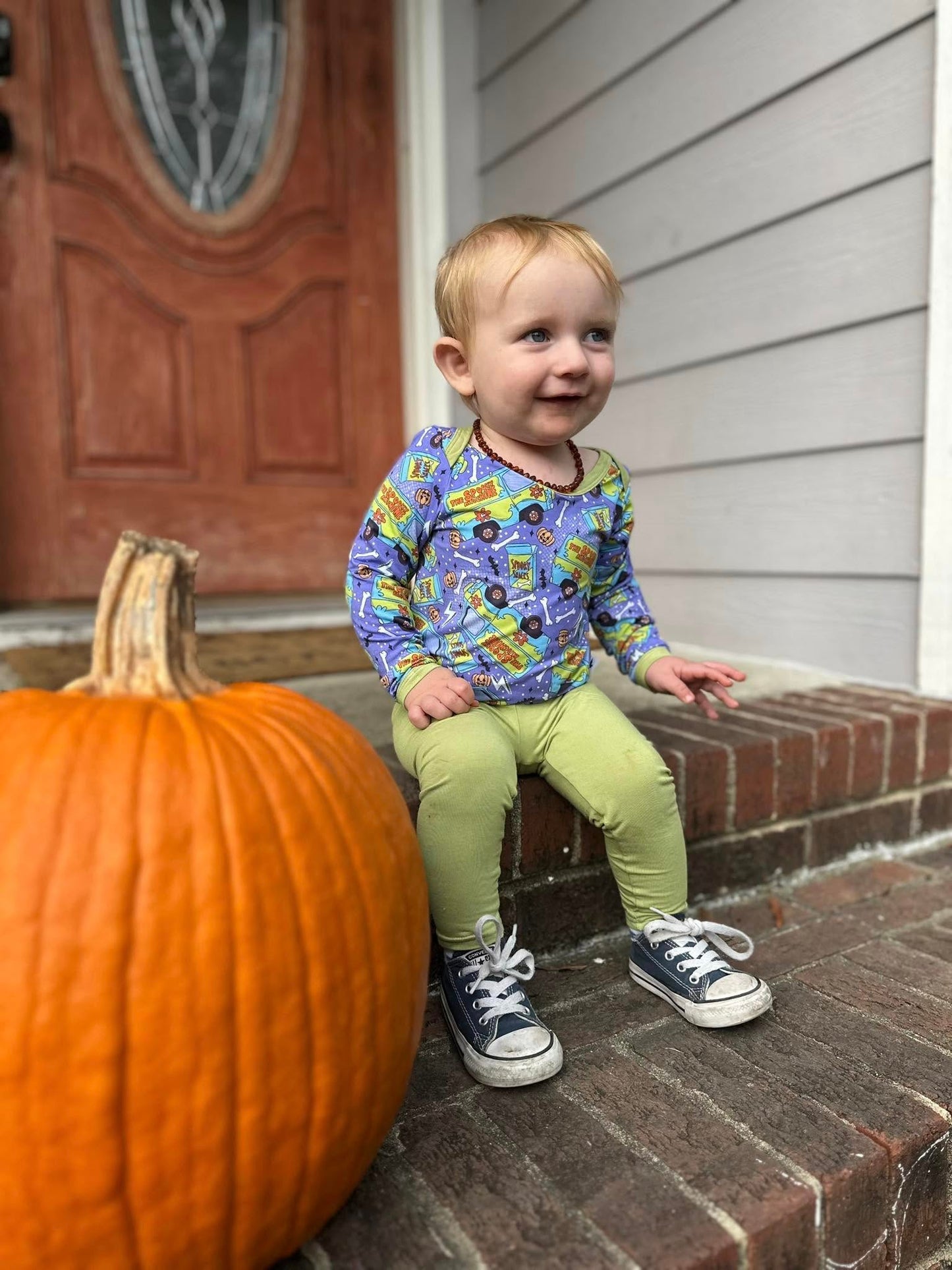 Spooky Machine Onesie + Pants Set