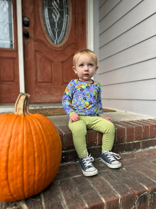 Spooky Machine Onesie + Pants Set