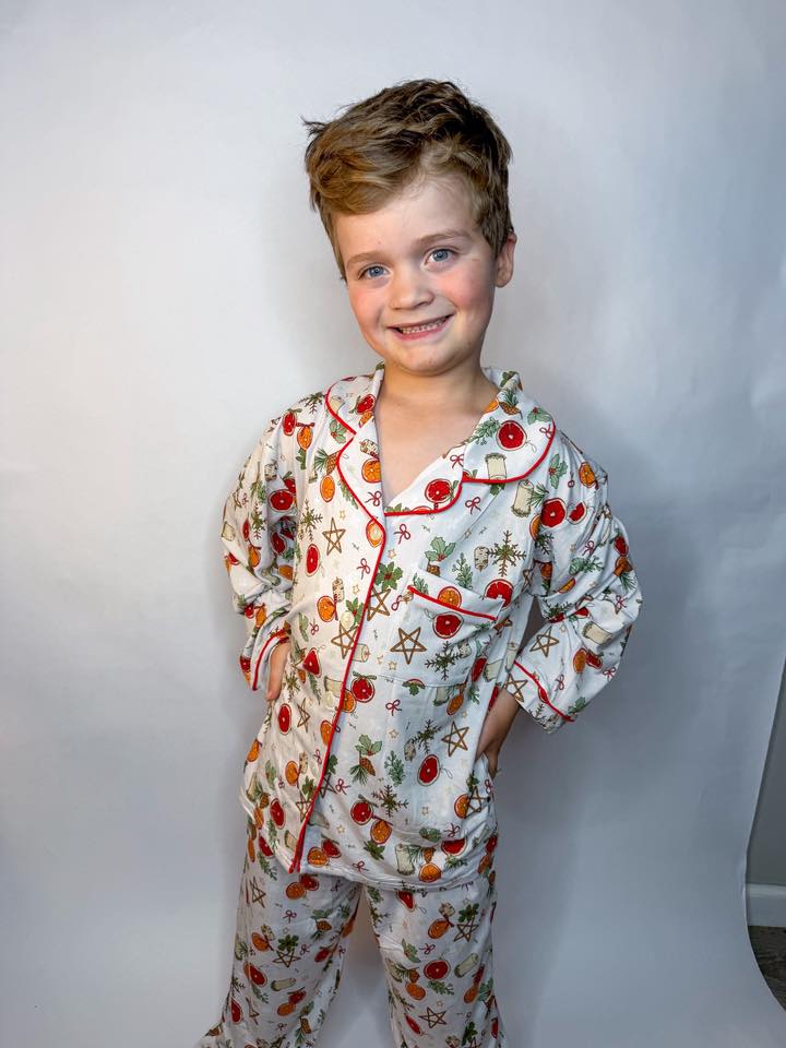 Yuletide KIDS Button Up Set