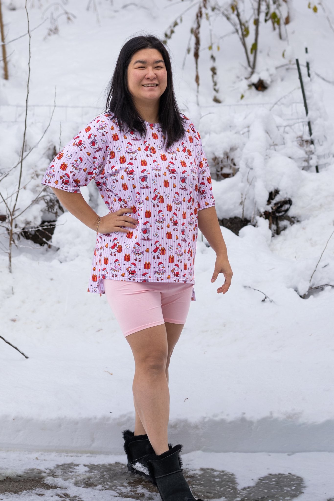 Merry Honkmas Mama Sleep Shirt Set