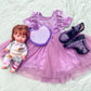 Purple Velvet Tutu Dress