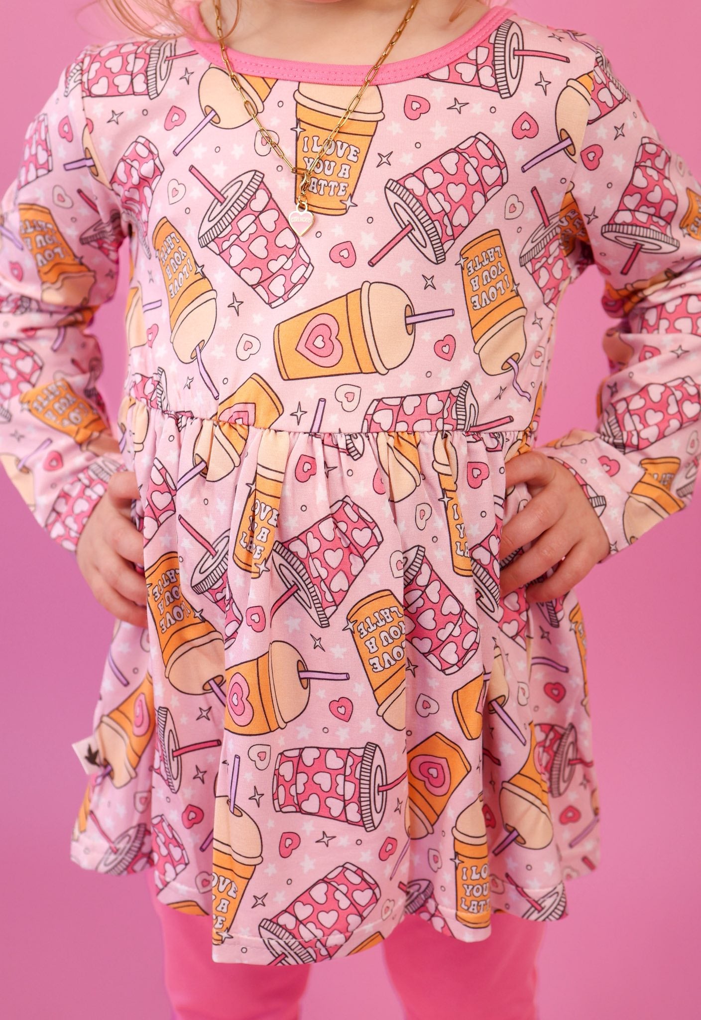 Love U A Latte Peplum Set
