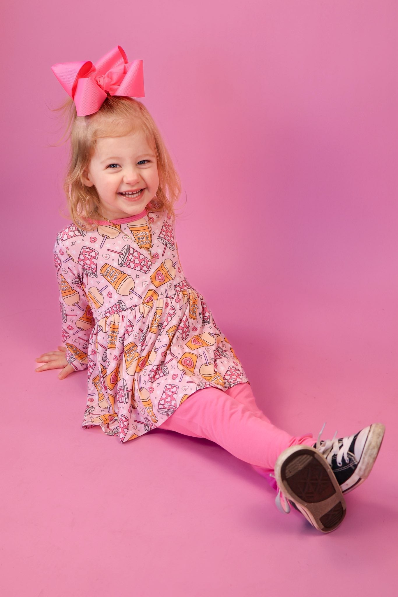 Love U A Latte Peplum Set