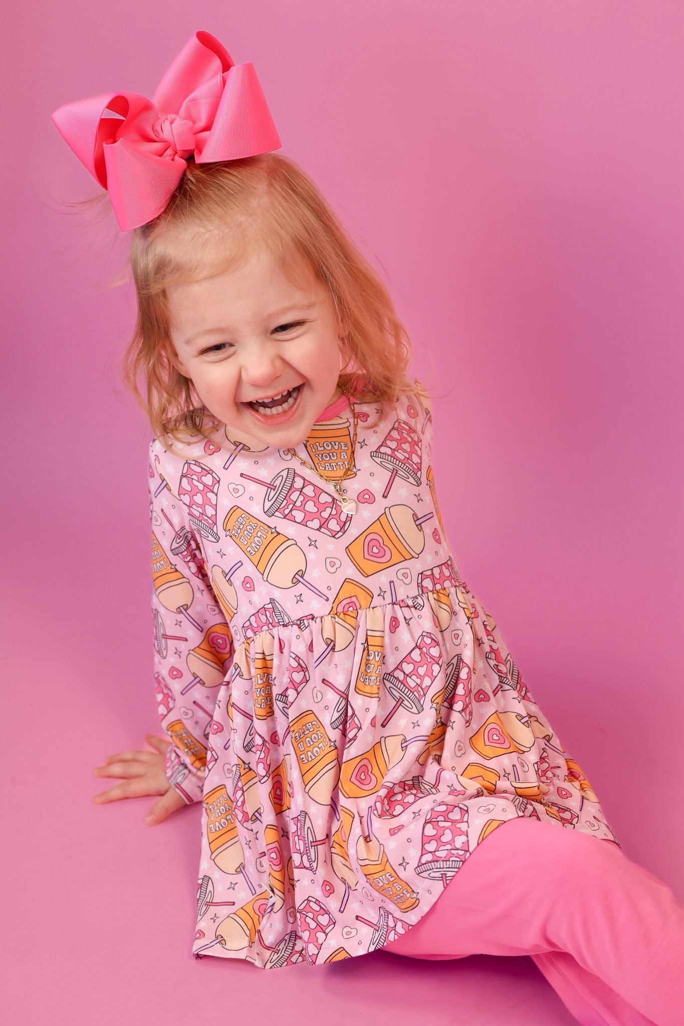 Love U A Latte Peplum Set