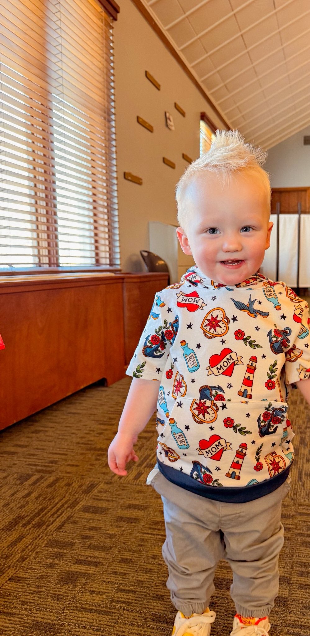 Lover Boy Shortsleeve Hoodie | Bamboo Terry