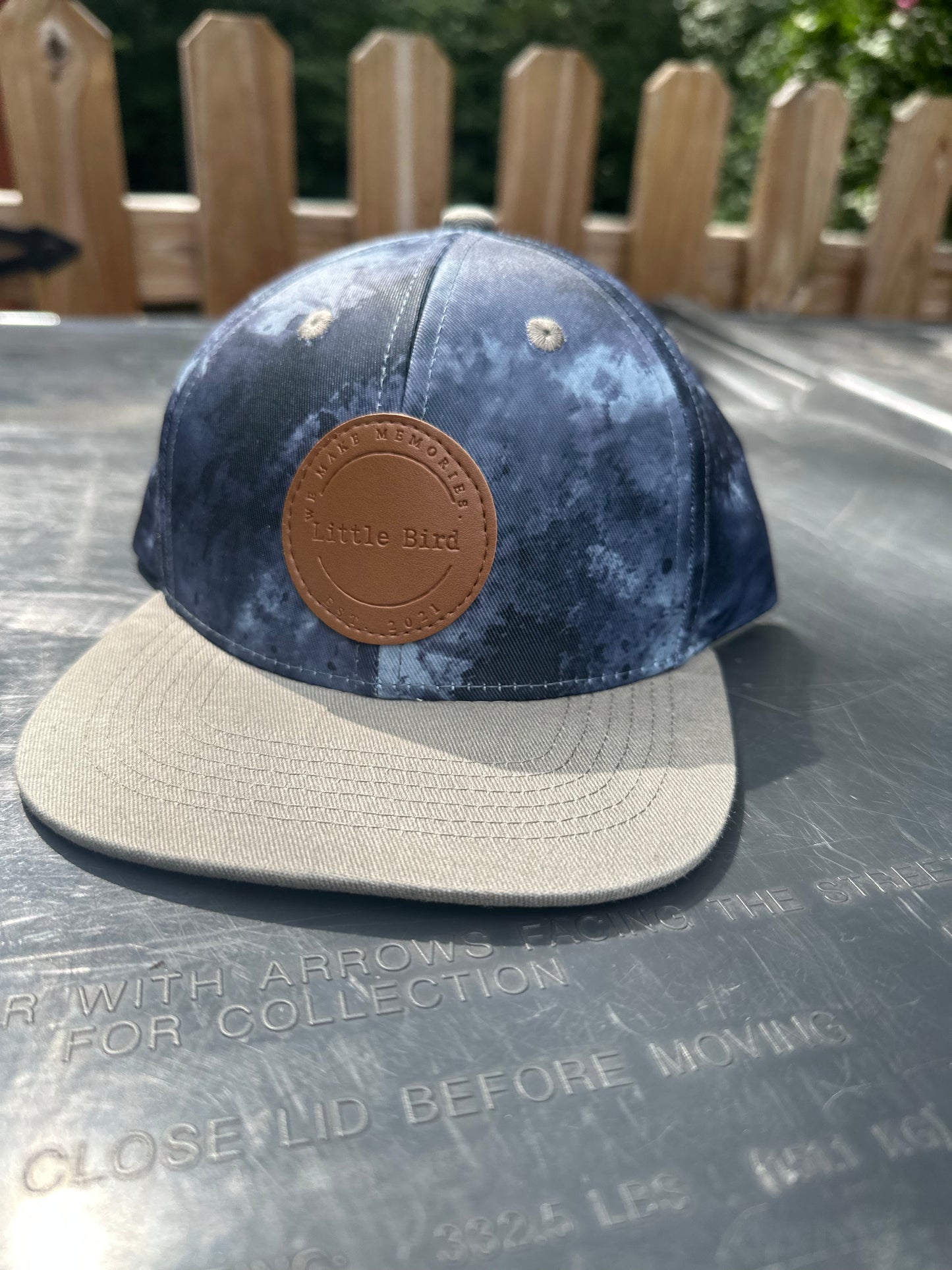 Gray Tie Dye SnapBack Hat