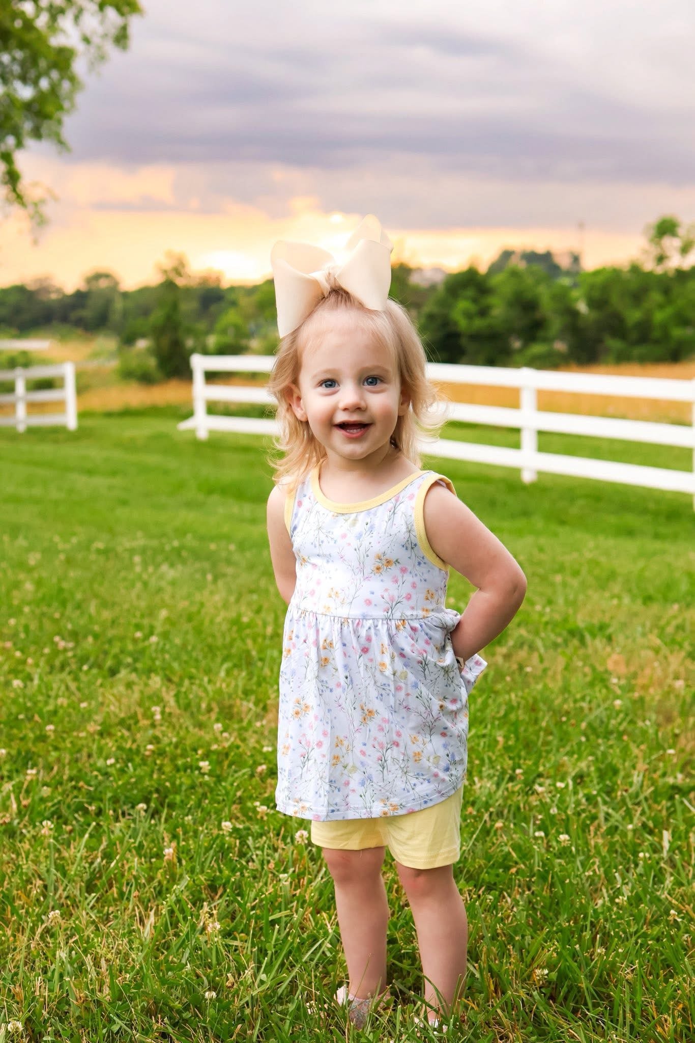 Wildflower Peplum + Biker Set