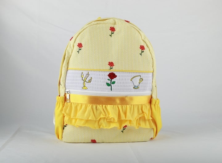 Rose Seersucker Backpack