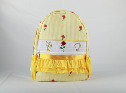 Rose Seersucker Backpack