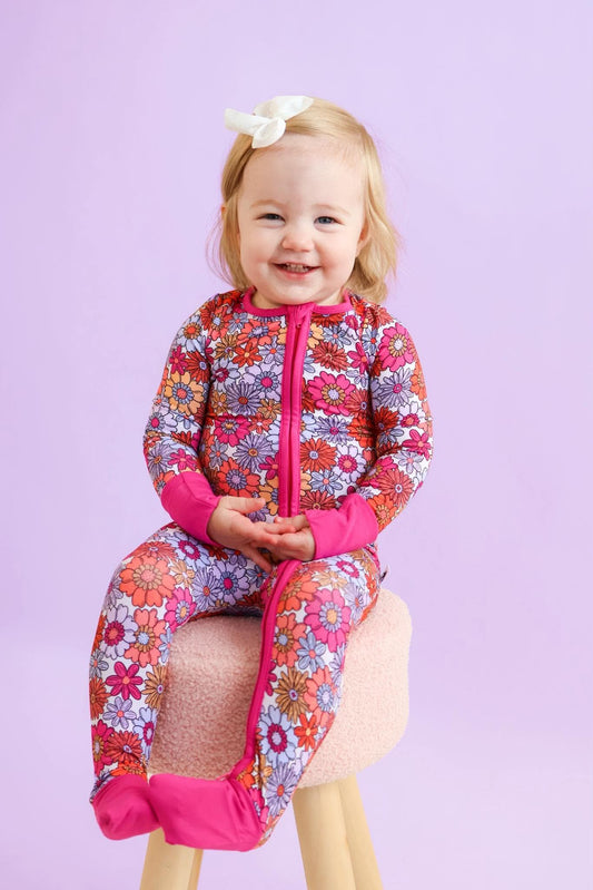Pink Floral Zippy