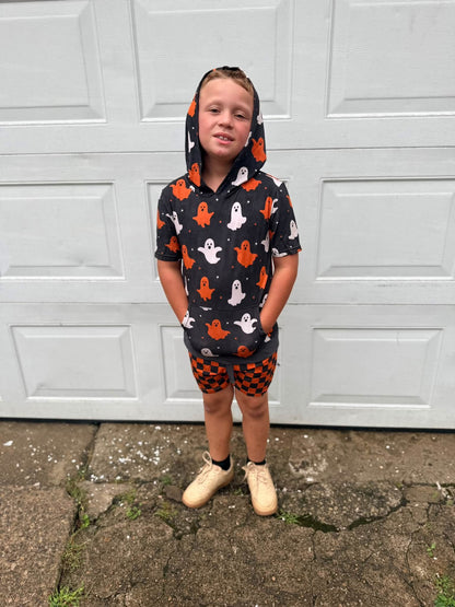 Spooky Squad Shortsleeve Hoodie + Short Set