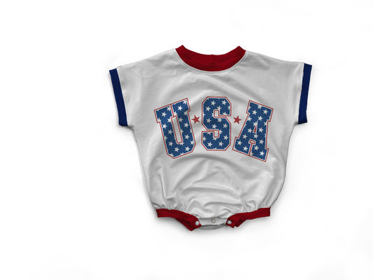 Team USA Tee Romper | Gender neutral! | Preorder