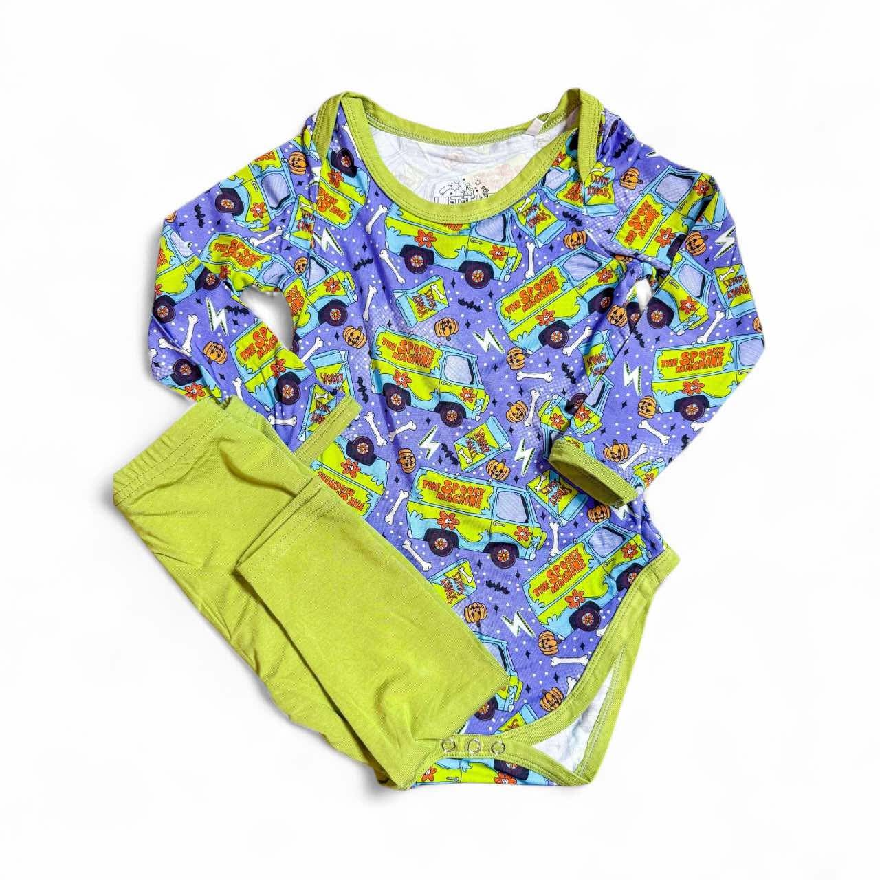 Spooky Machine Onesie + Pants Set