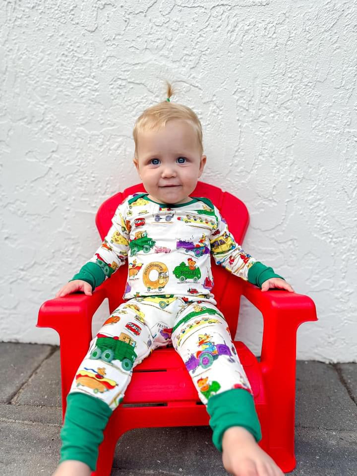 Thing that Go Crescent Romper | Little Bird X Richard Scarry