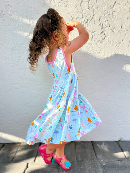 Ella Tiered Dress + Biker Set