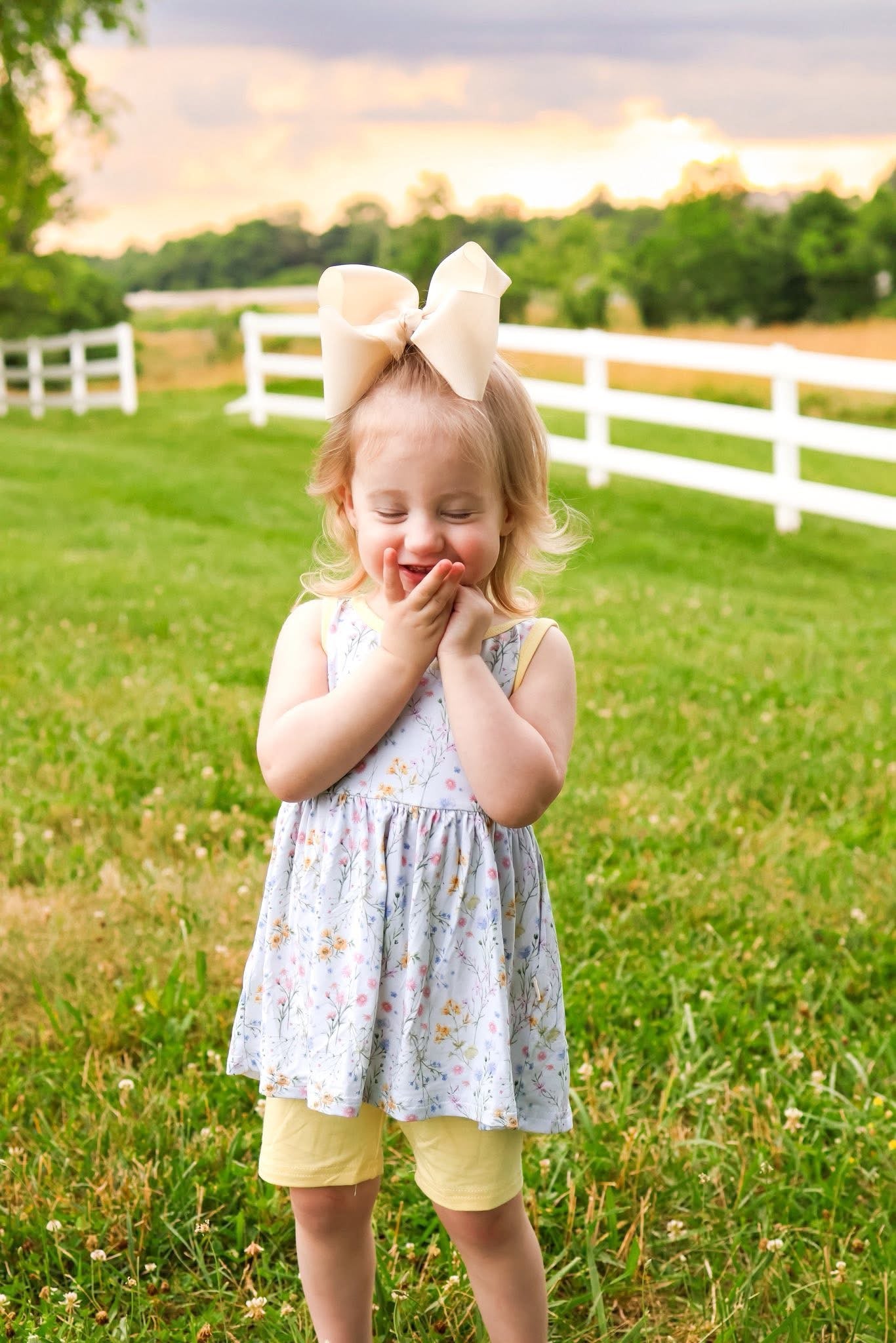 Wildflower Peplum + Biker Set