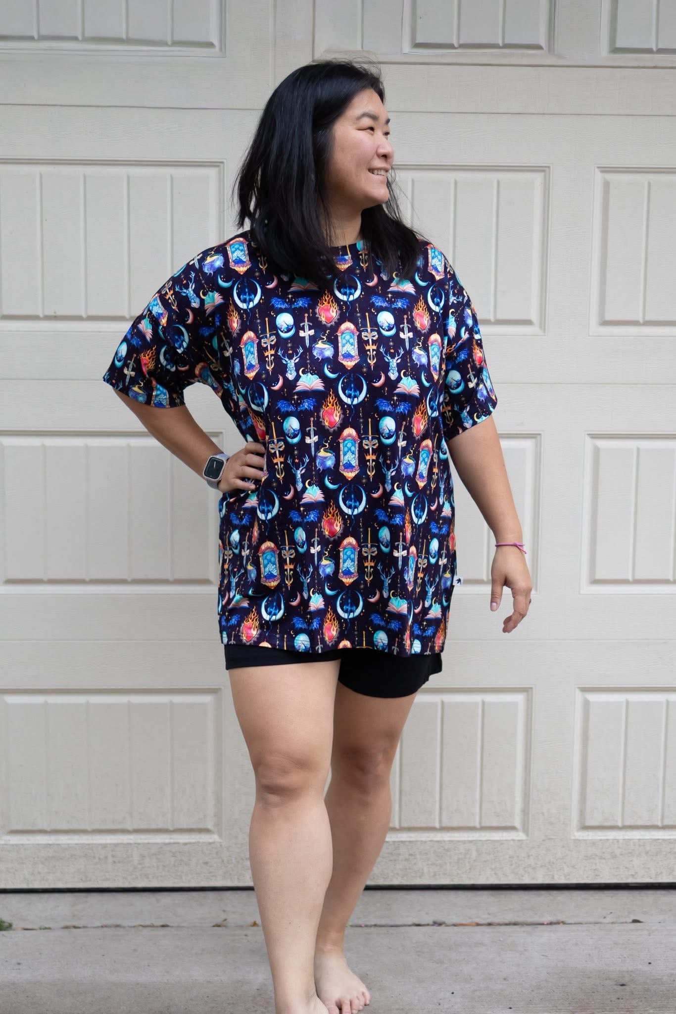 Faerie Mom Set | Oversized Sleep Shirt + Shorts
