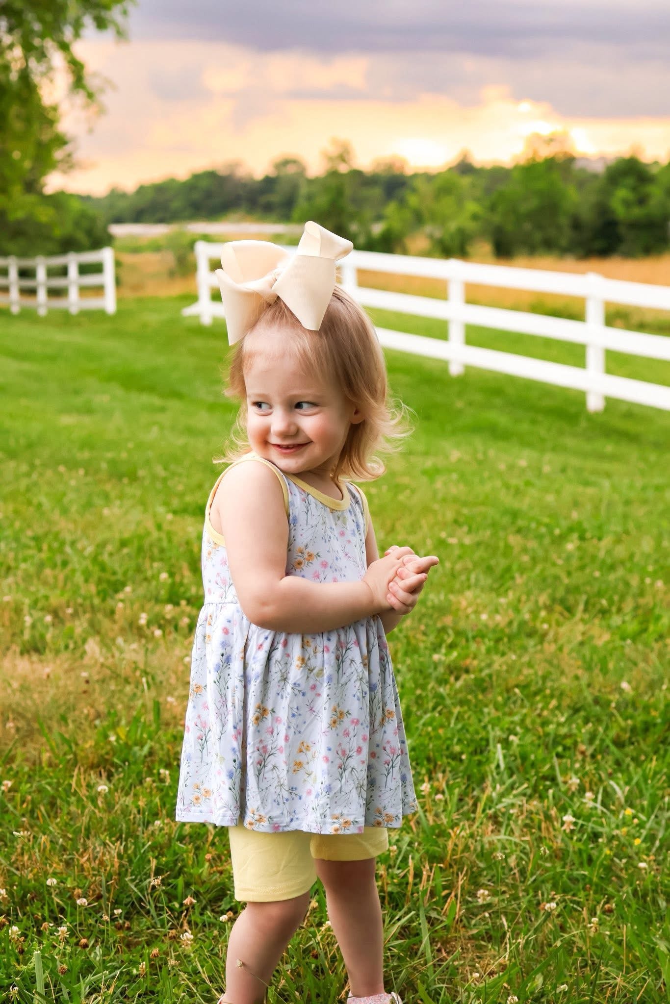 Wildflower Peplum + Biker Set