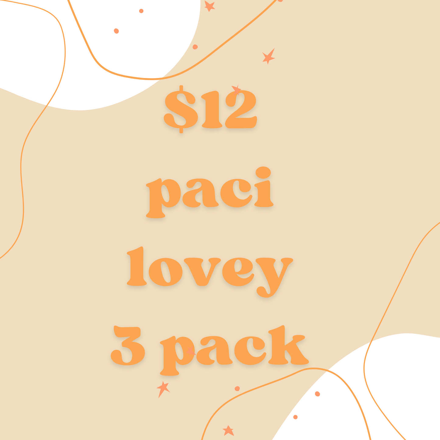 Mystery Paci Loveys 3 Pack