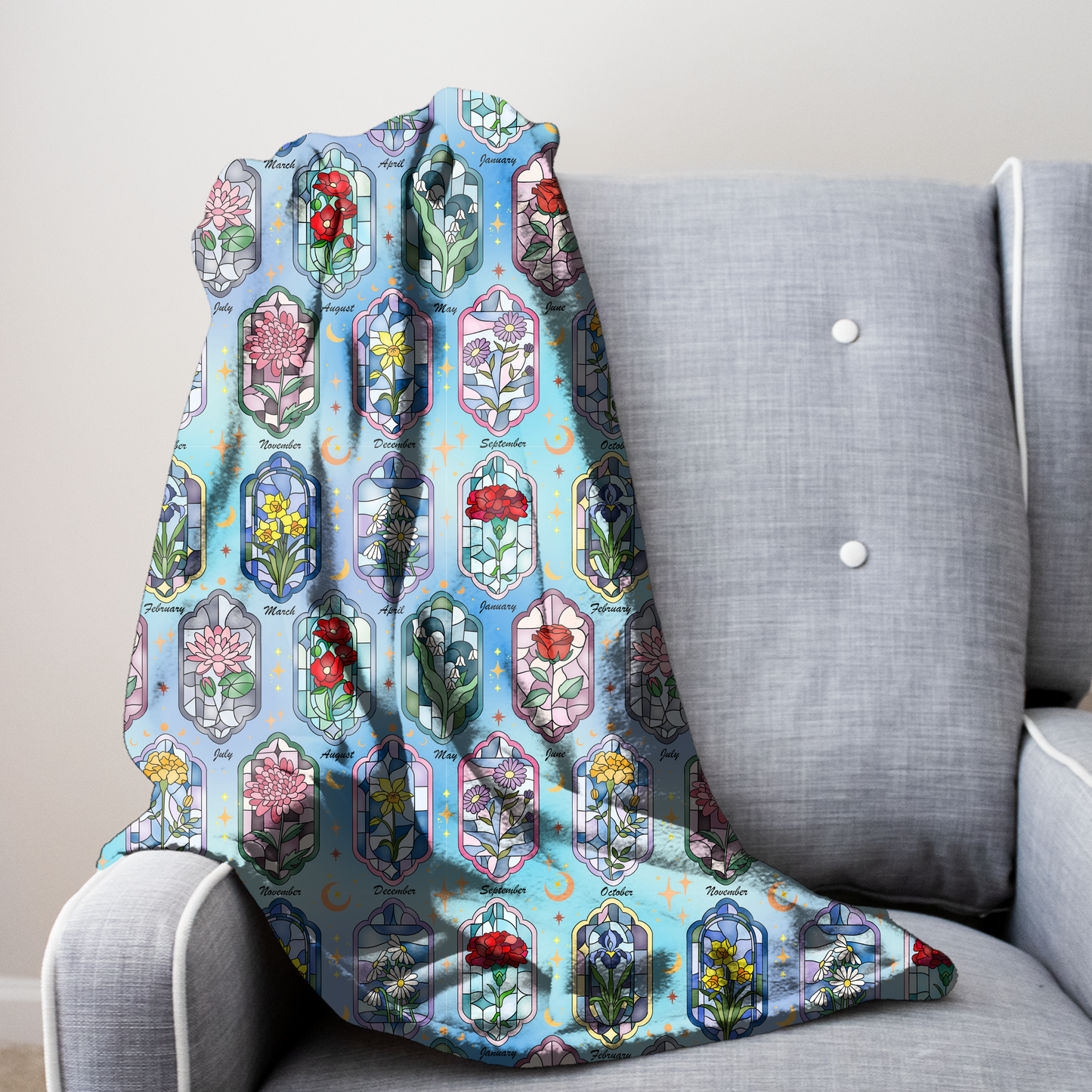 Birth Flowers Blanket