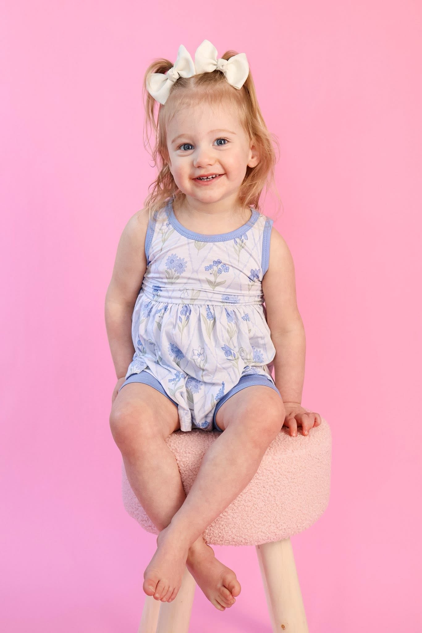Periwinkle Peplum + Biker Set