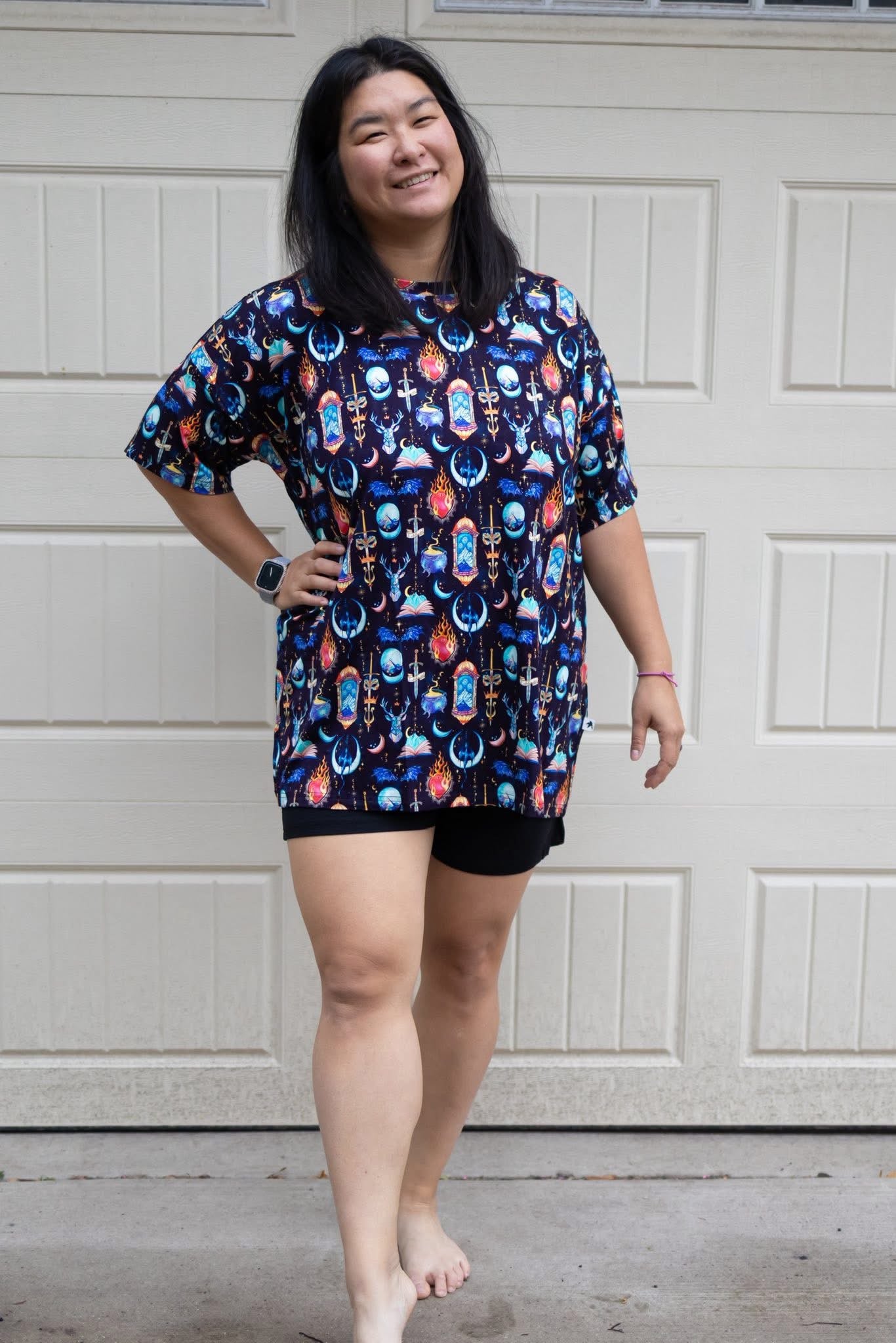 Faerie Mom Set | Oversized Sleep Shirt + Shorts