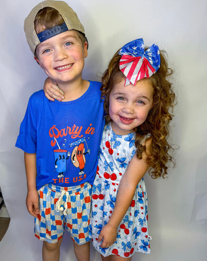 Party in the USA Oversized Tee + Short Set