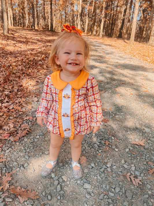 Thanksgiving Dress & Bubble Romper | Cotton Smocks