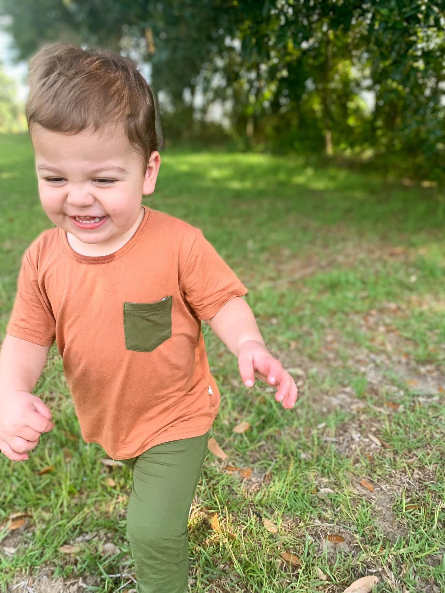 Orange + Olive Modal Toddler Set