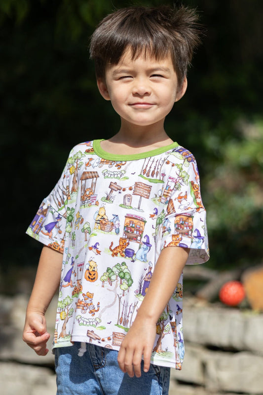 Spooky Ole Bear Shortsleeve Boxy Tee