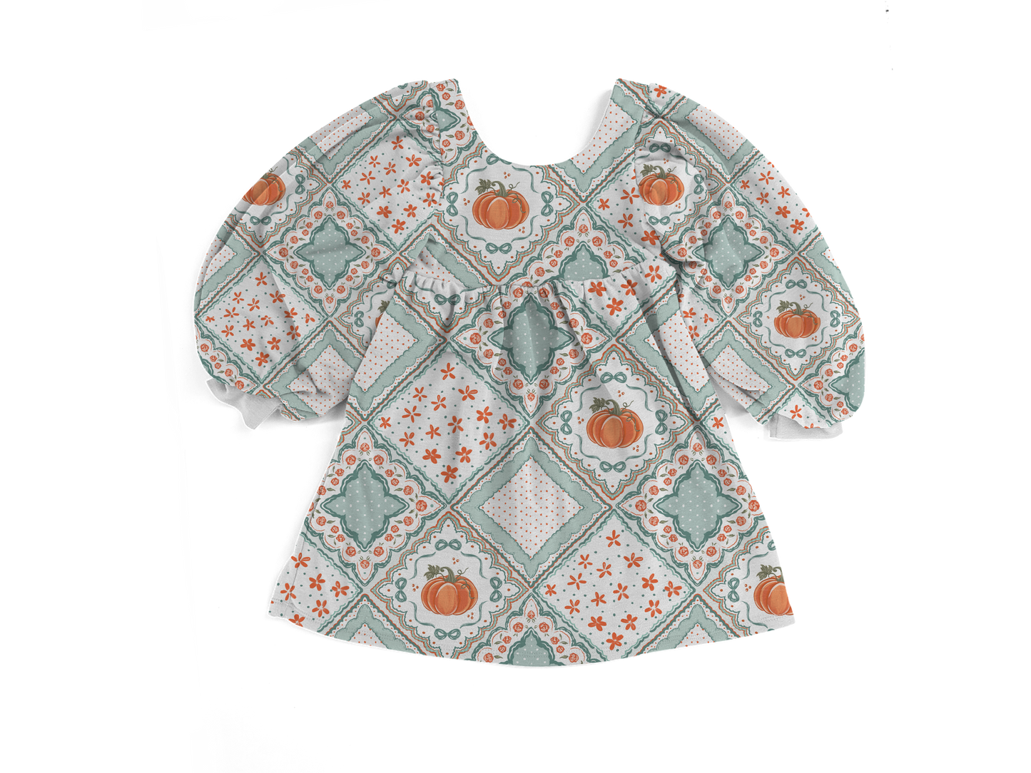 Pick of the Patch Puff Sleeve Dress | Juneoween Preorder