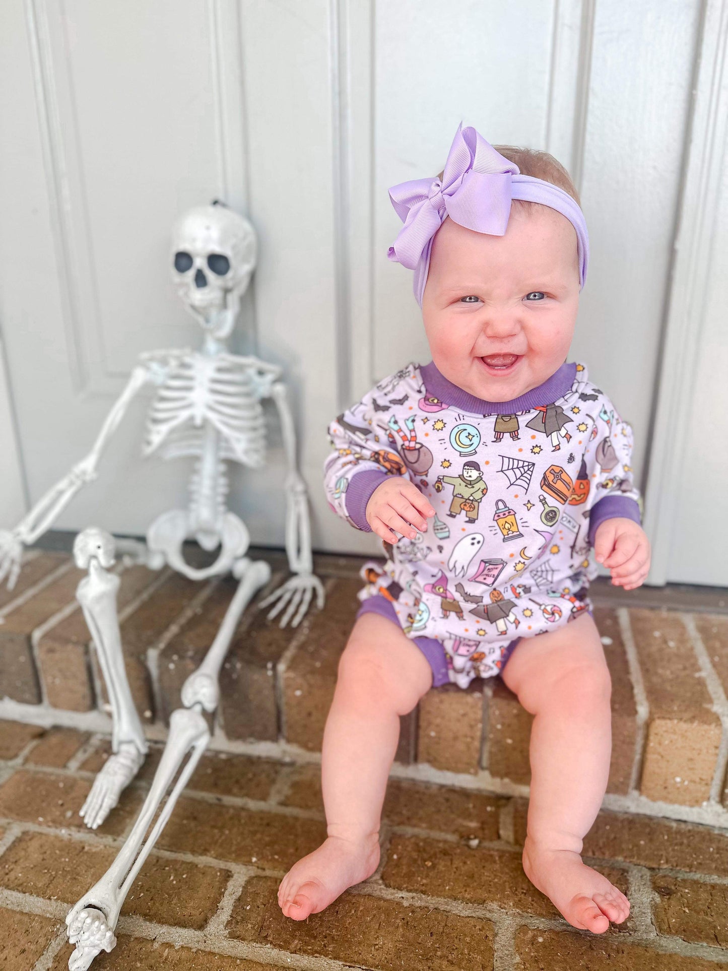 Monster Mash Bamboo Terry Sweater Romper