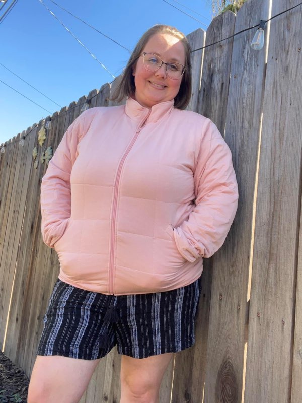 Pink Quilted Adult Jacket | Bamboo