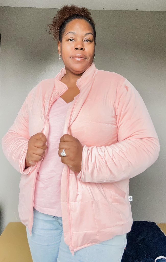 Pink Quilted Adult Jacket | Bamboo