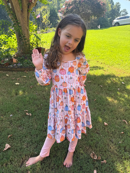 Pick of the Patch Puff Sleeve Dress