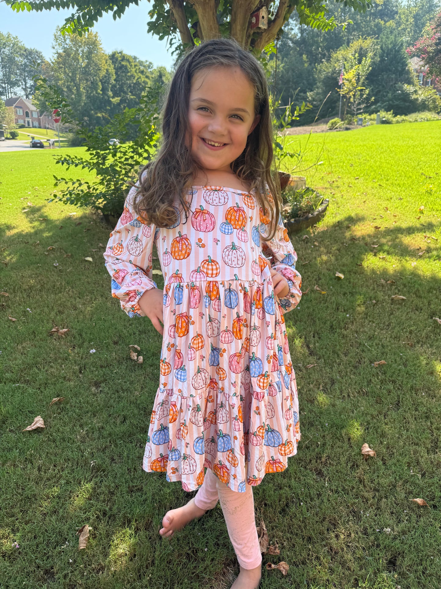 Pick of the Patch Puff Sleeve Dress