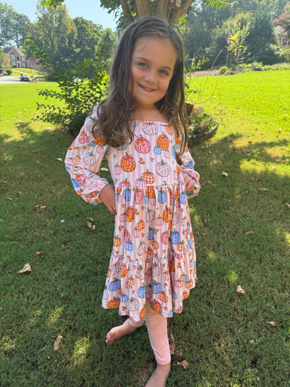 Pick of the Patch Puff Sleeve Dress