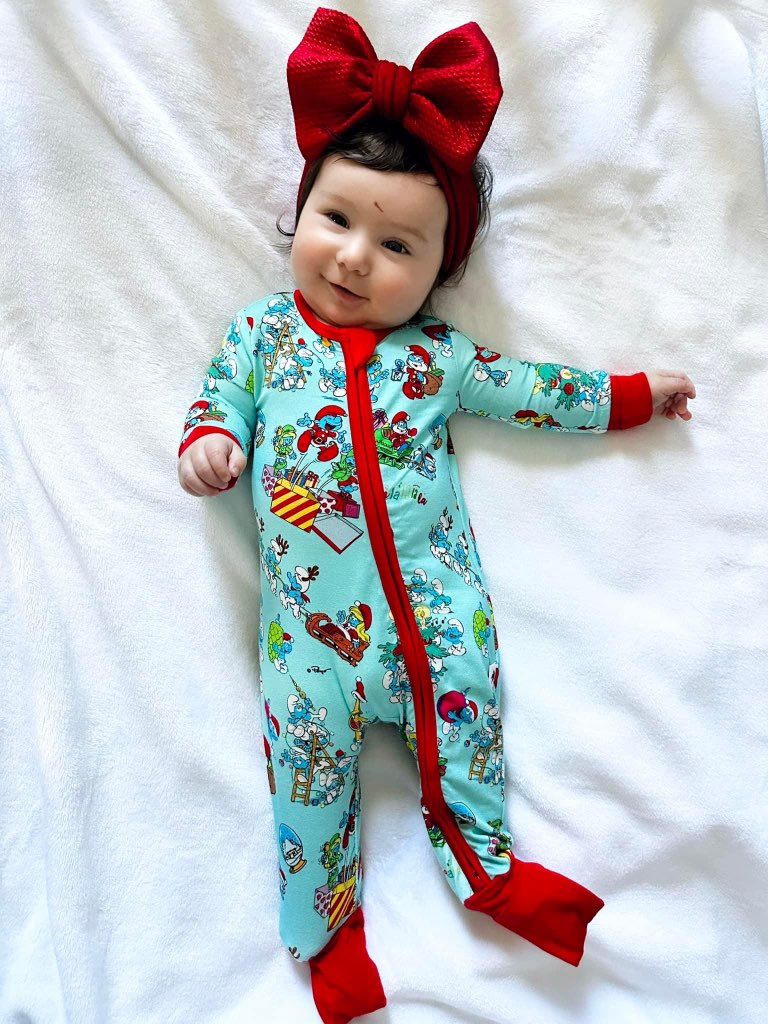 Smurfy Christmas Convertible Romper | LBB X Smurfs