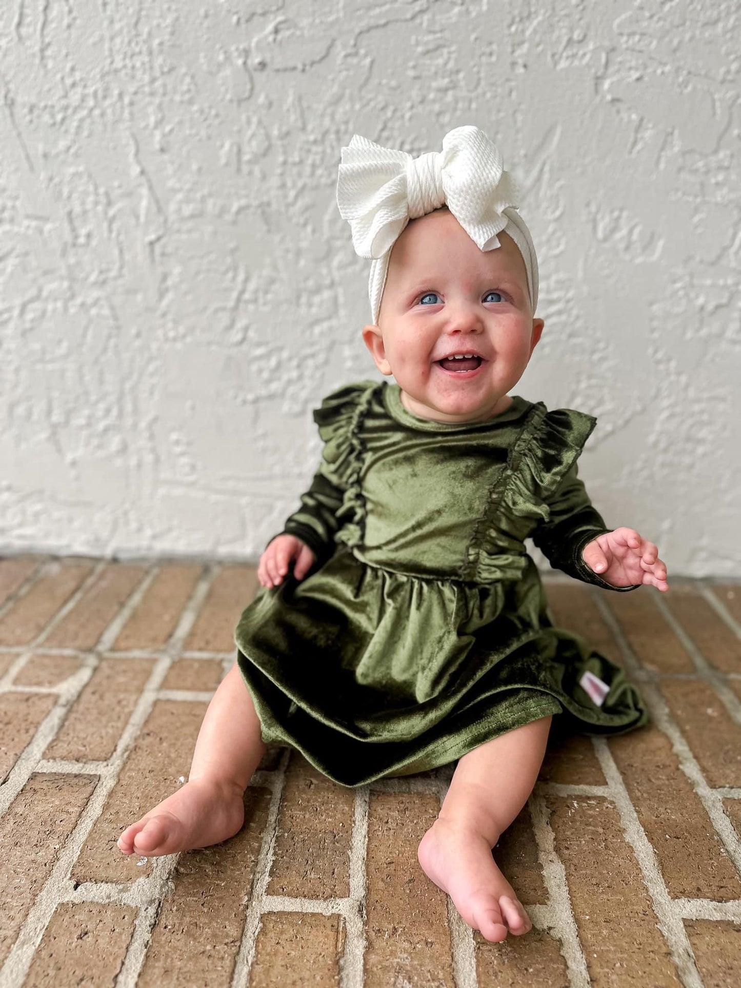 Green Velvet Dress