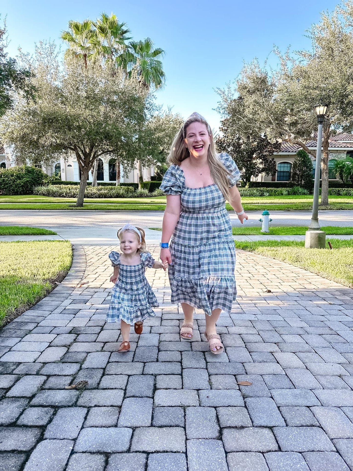 Women's Green + Red Smock Dress