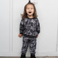 Grey Tie Dye Bamboo Terry Sweatsuit