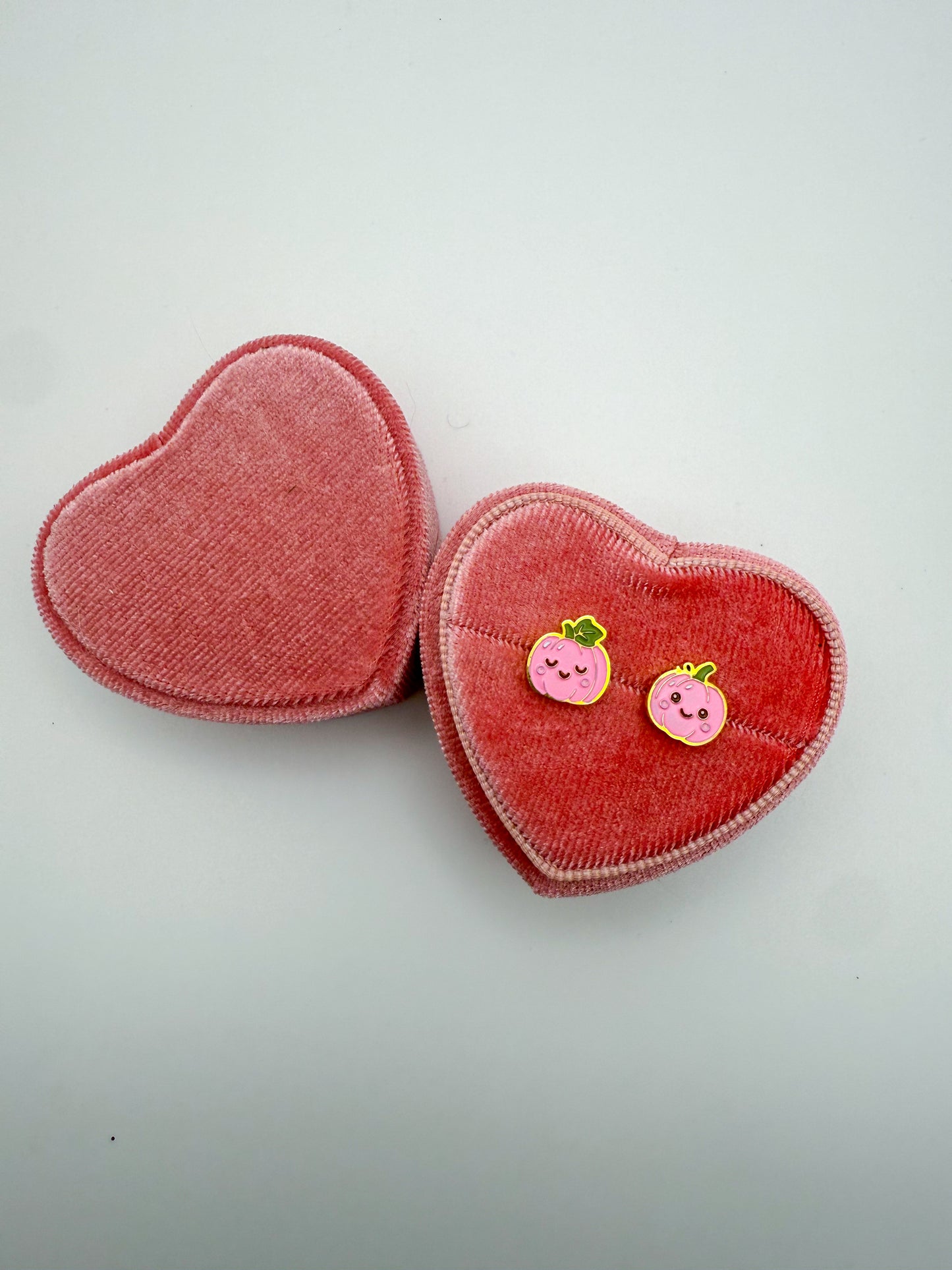 Pink Pumpking Stud Earrings