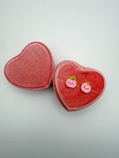 Pink Pumpking Stud Earrings