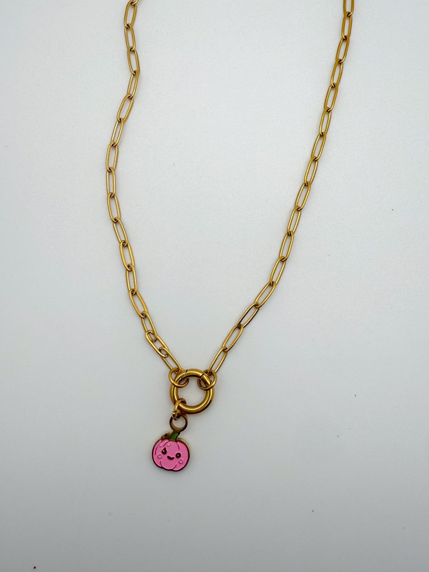 Pink Pumpkin Charm