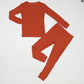 Burnt Orange 2 Piece Pajamas