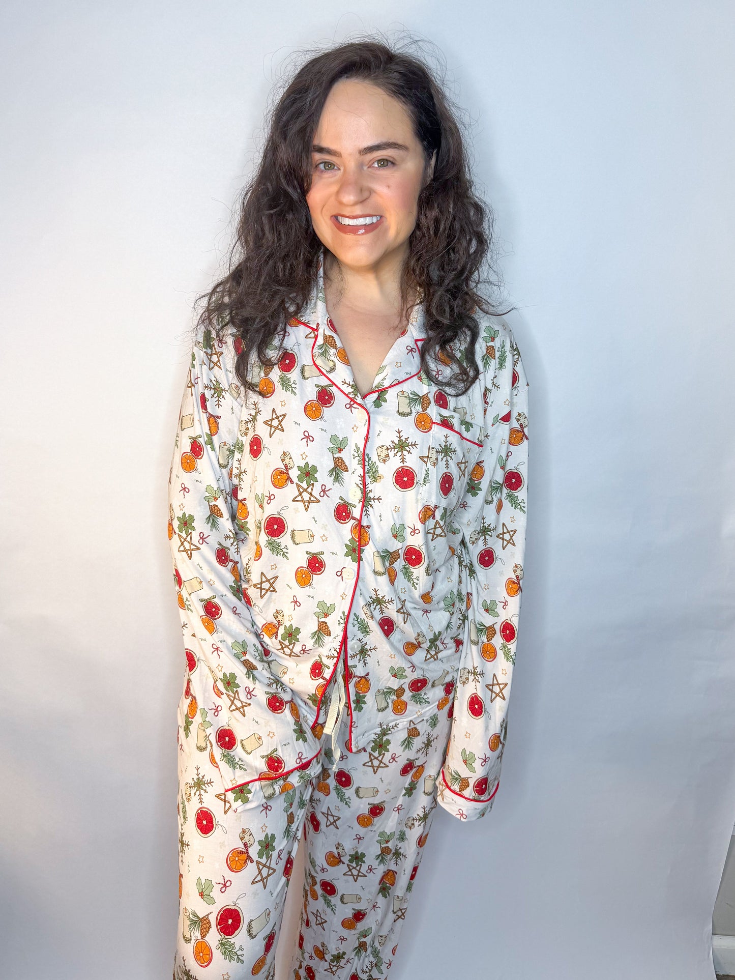 Yuletide ADULT Button Up Set