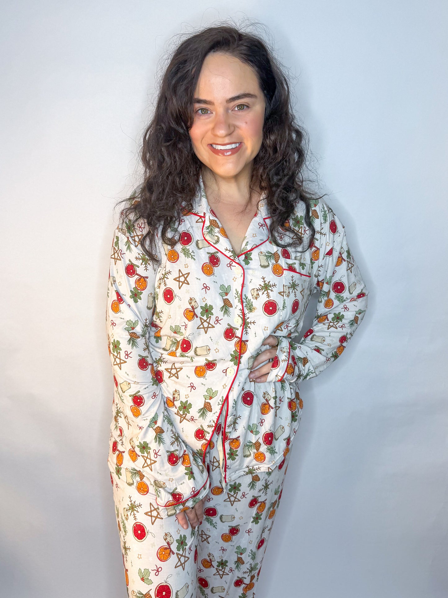 Yuletide ADULT Button Up Set