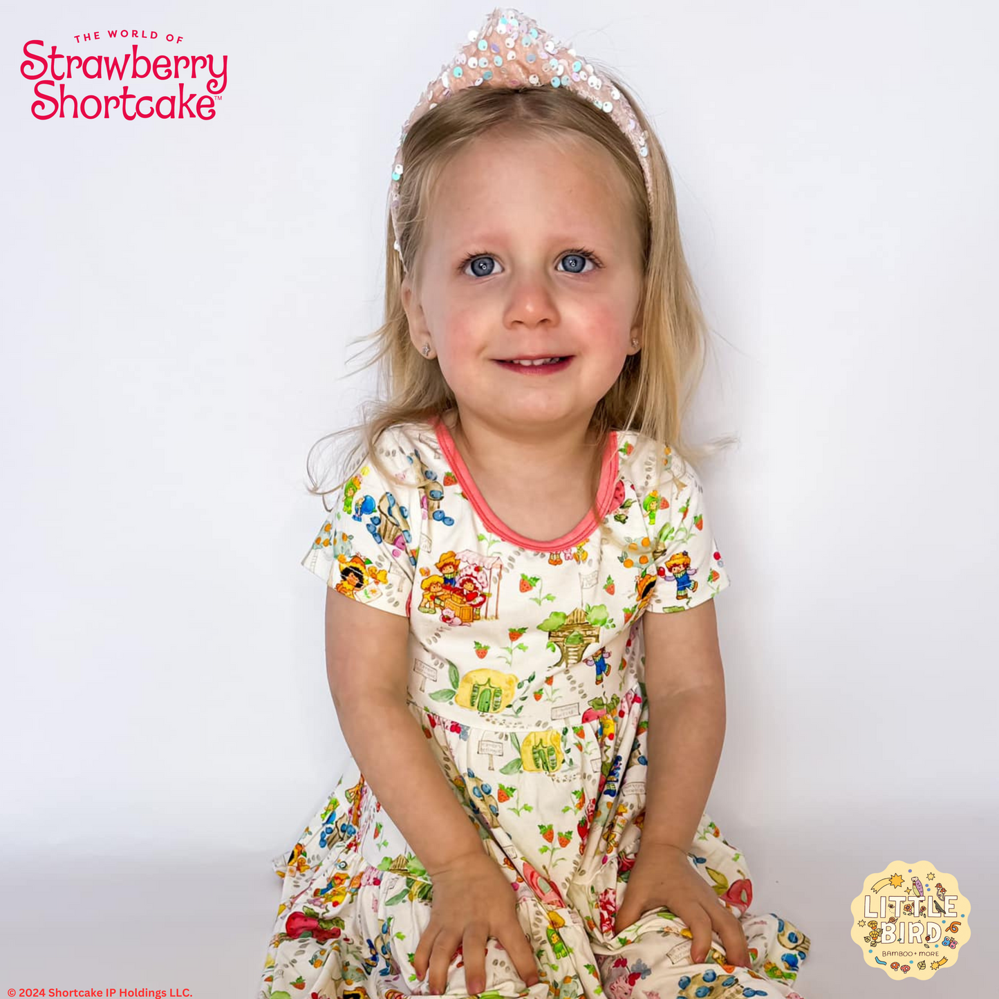 Strawberryland Tiered Dress | LBB X Strawberry Shortcake©