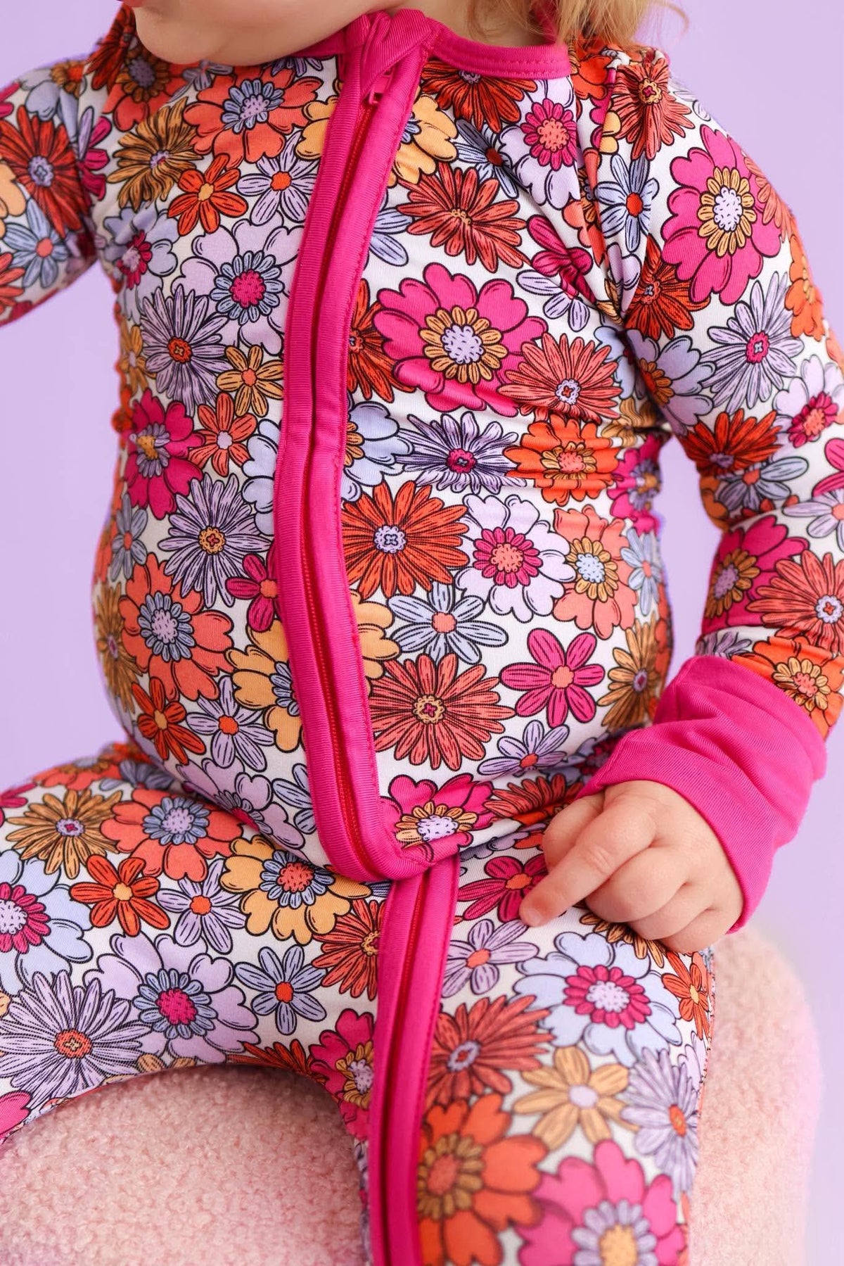Pink Floral Zippy